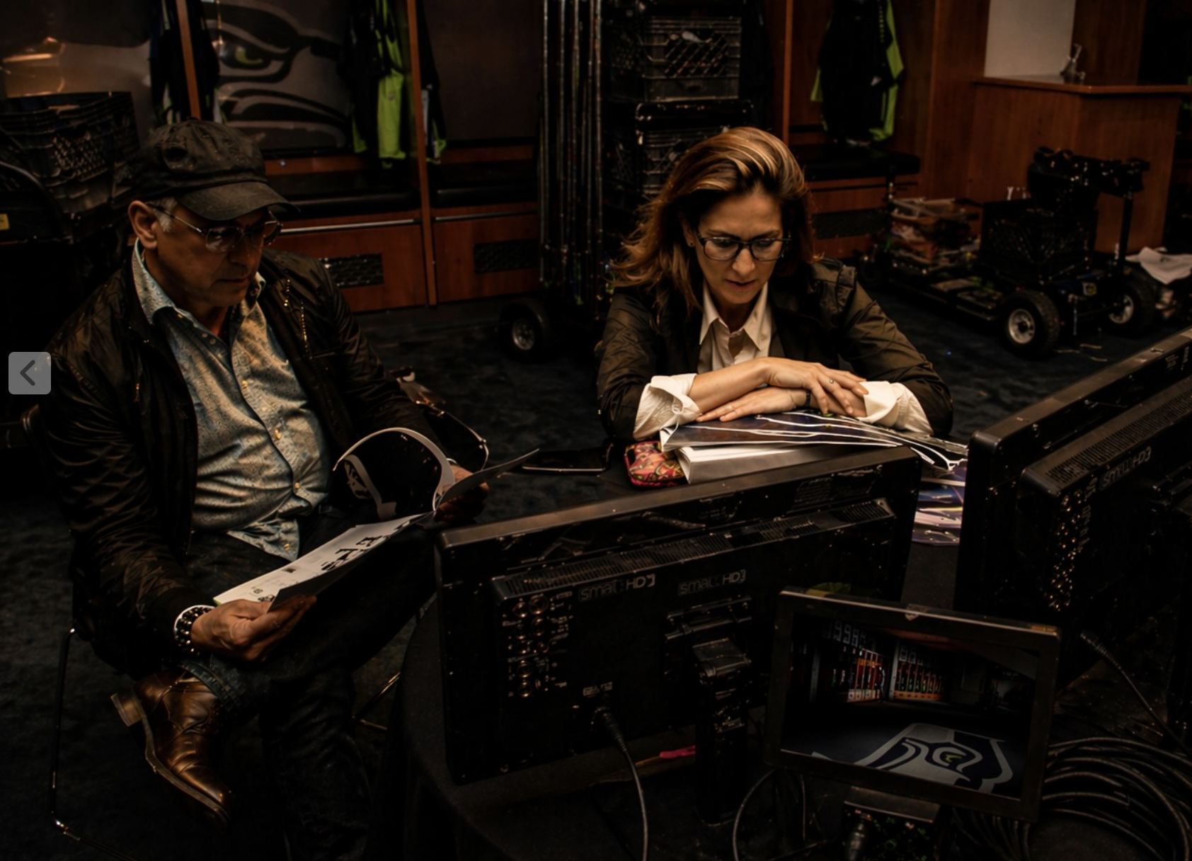 Rogue Rubin on set